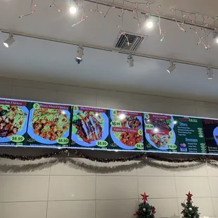 Menu up top