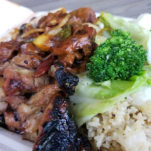 chicken, broccoli, and rice