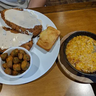 Chicken Fried Steak and Eggs