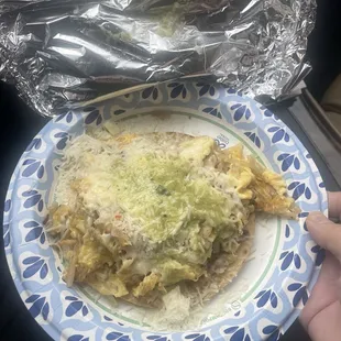 Single breakfast taco (Huge portion!)