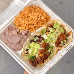 Taco Plate: steak &amp; pork (11/2022)