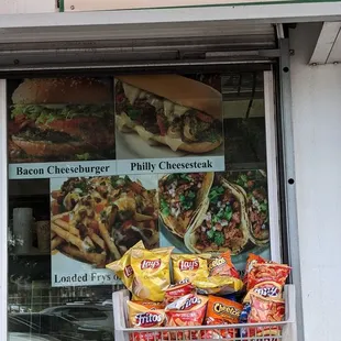 the front of a sandwich shop