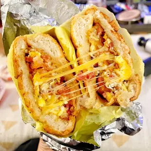 Bacon breakfast torta