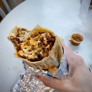 Chorizo Breakfast Burrito ($11)
