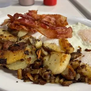 potato onions bacon eggs