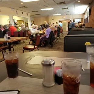 roomy dining room