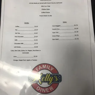Our menu