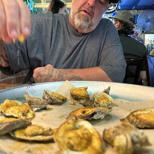 Baked oysters