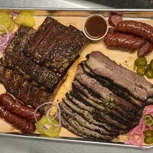 a platter of meat