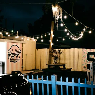 outside
