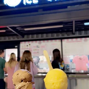 Regular chocolate &amp; sorbet option that was available at the time