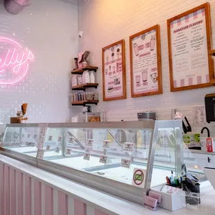 a display of ice cream