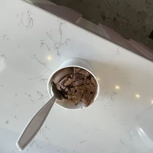 a bowl of ice cream