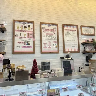 a woman at the counter