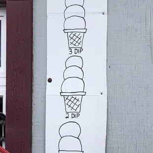They are very friendly with the scoops! A "Baby" is one scoop, a one dip is 2 scoops and so forth, this place is amazing!