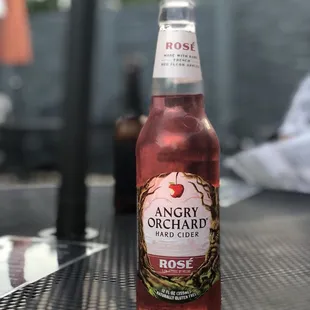 a bottle of rose