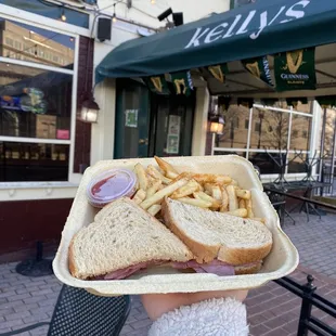 sandwiches, outside