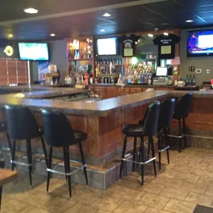 Totally remodeled bar and dining room