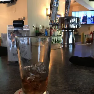 Bar Area with a refill needed