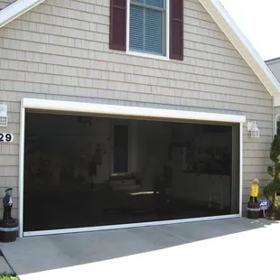 Panorama Motorized Power Screen (2 Car Garage Door)