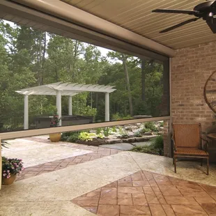 Panorama Motorized Power Screens (California Room)