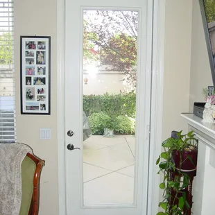 StowAway Retractable Screen Door (Back Single Outswing Door - Retracted)