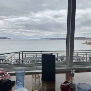 The view from our table