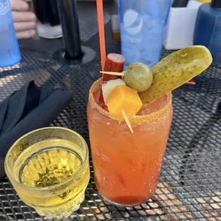Bloody Mary with beer chaser