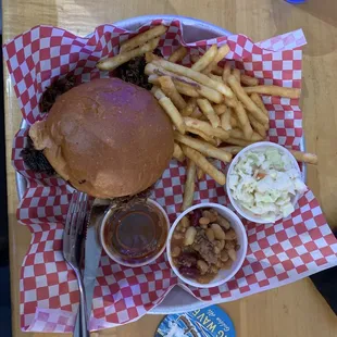 Hickory cherry brisket sandwich