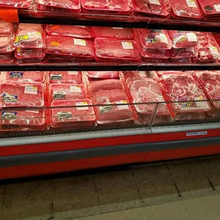 a display of meat