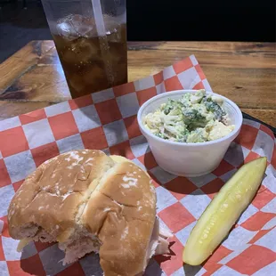Country Club with a side of Broccoli Salad