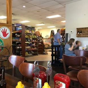 Deli. Eating area