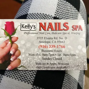 1/19/2023. Front side: business card