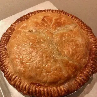 a freshly baked pie
