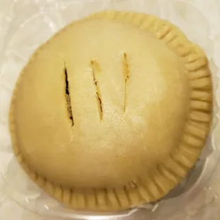 a closeup of a pie