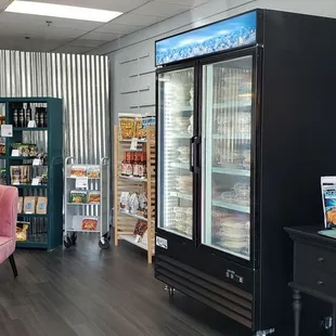 the inside of the store