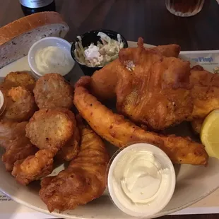 Combo fish fry. Perch, blue gill and cod.