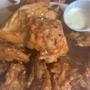 Jumbo chicken wigs. So good.