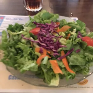 Salad that came with fish fry