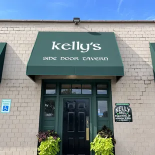 the front of the building