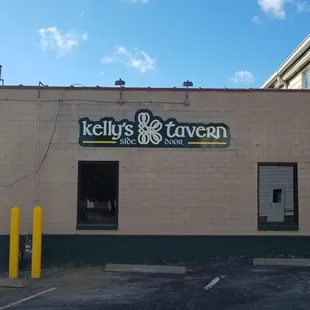 the front of the building