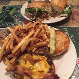 Cajun Blue Cheese Burger
