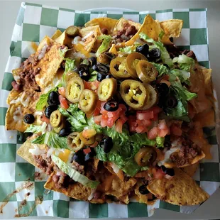 This is the Nachos Grande appetizer.  Photo taken September 11, 2021.