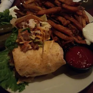 Firecracker, buffalo chicken wrap