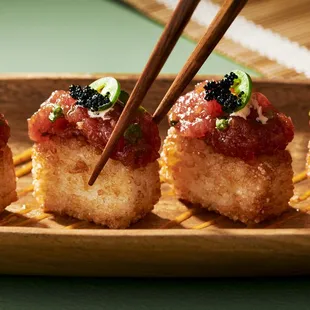 Crispy Rice Appetizer - Kelp Sushi Joint Tampa