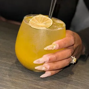 Peach Sake Cocktail