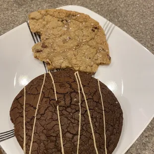 Adding in the almost eaten salted chocolate chip.