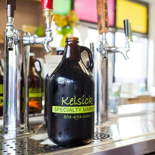 a bottle of beer on the counter
