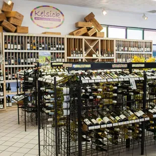a wide selection of wine