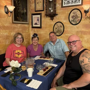 Wine flight tastings